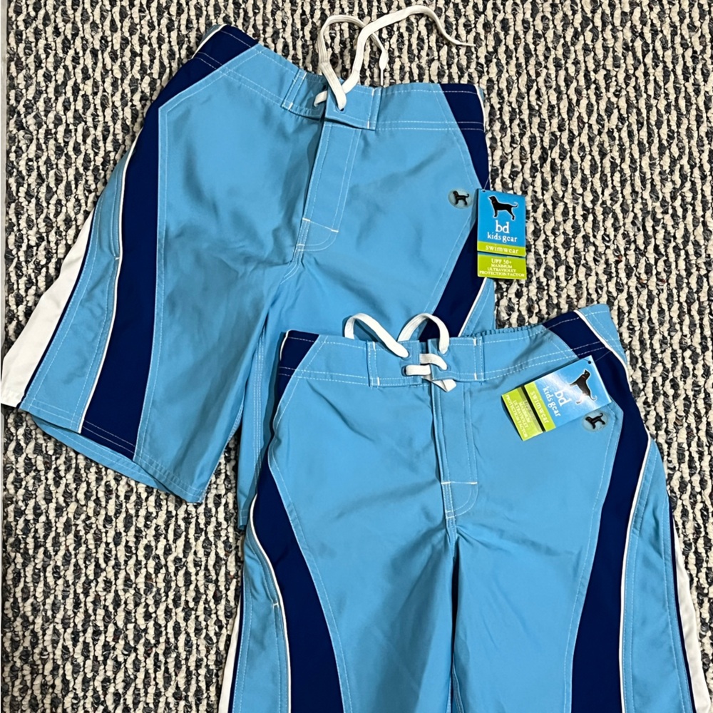 Black Dog Blue and Navy Swim Trunks